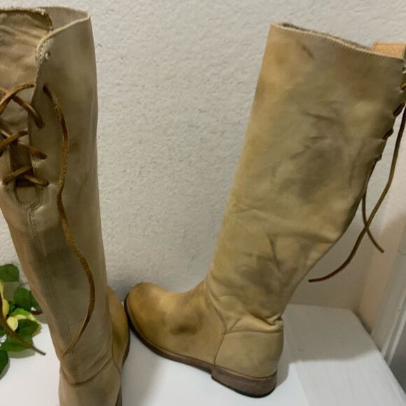 Bed Stu Womens Manchester Distressed Leather Tan Rustic boots sz 9 - Picture 13 of 16